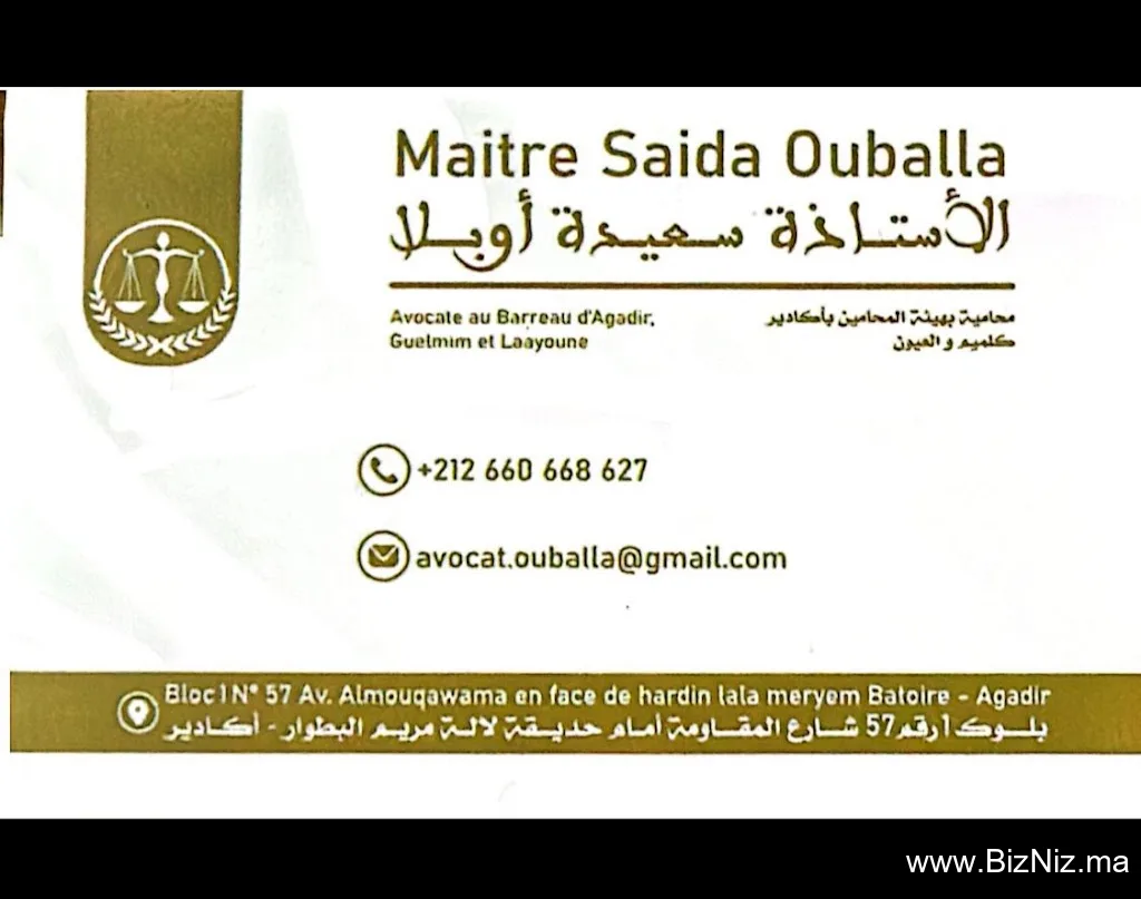 Maître Saida Ouballa