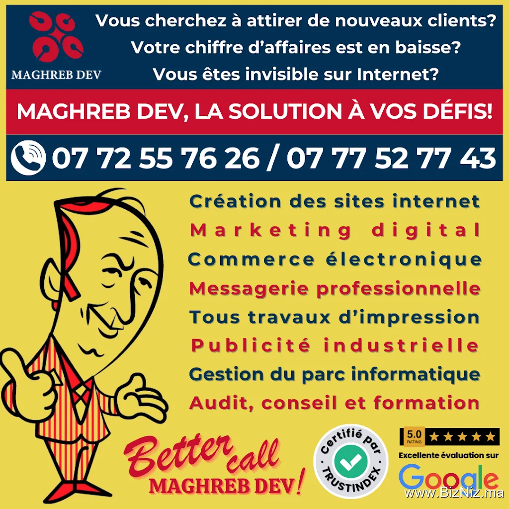 MAGHREB DEV | Soyez plus Visible, plus Pro et plus Rentable