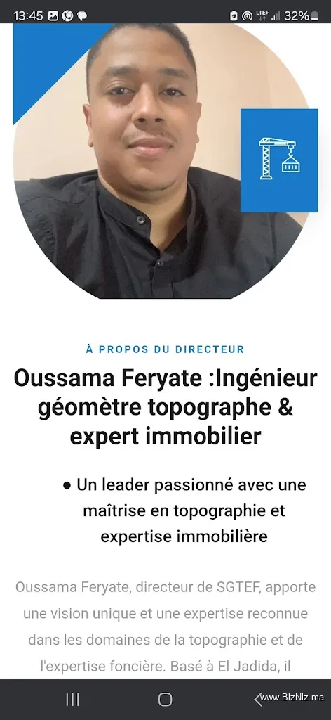 Oussama Feryate Ingénieur topographe Agrée أسامة فرياط مهندس طبوغرافي محلف
