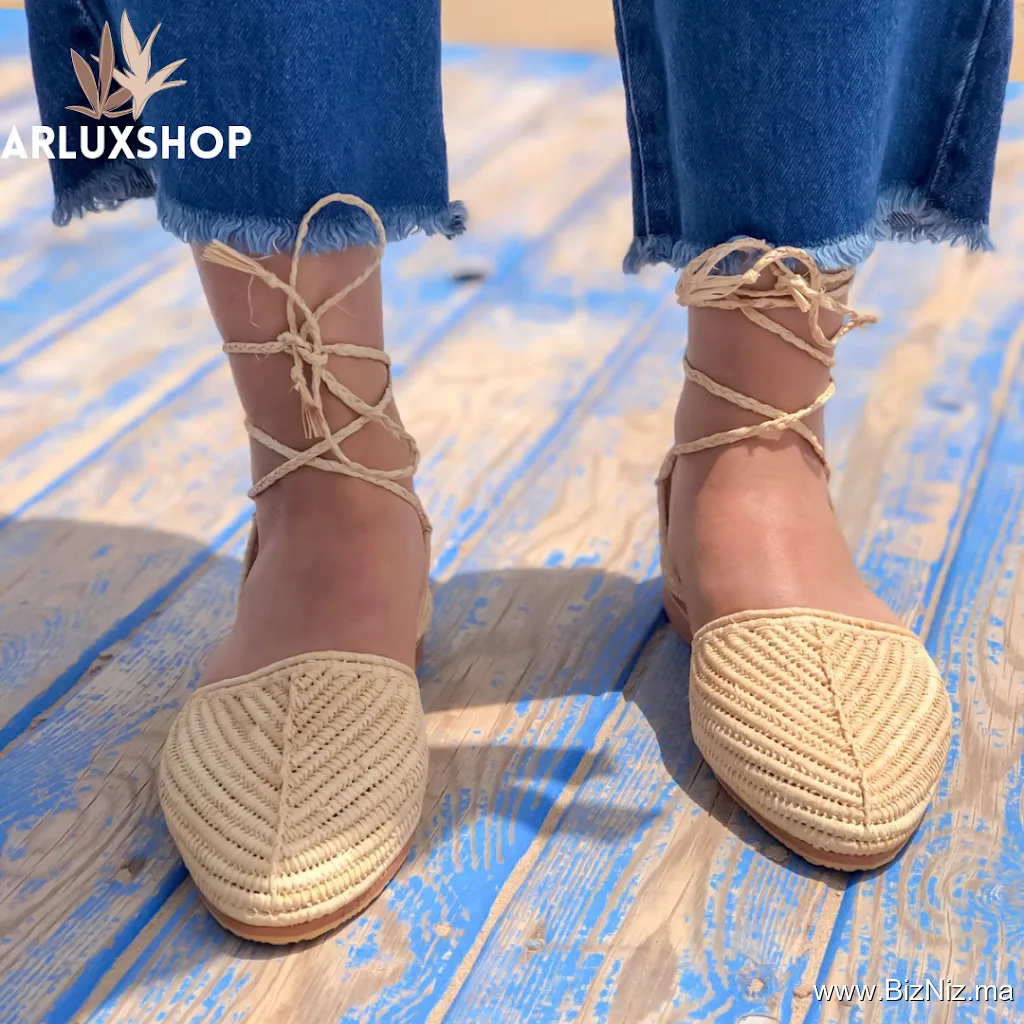 raffia shoes shop