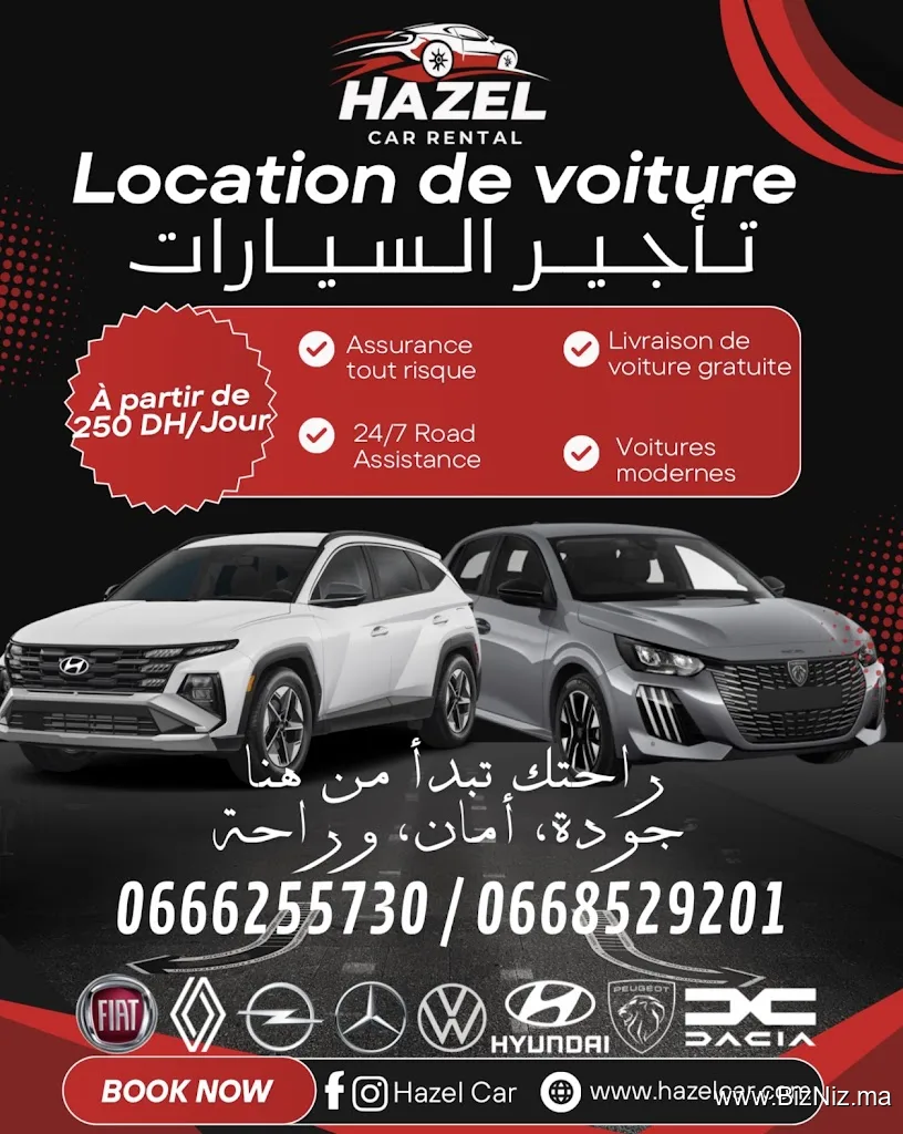 Hazel Car - Location de voitures